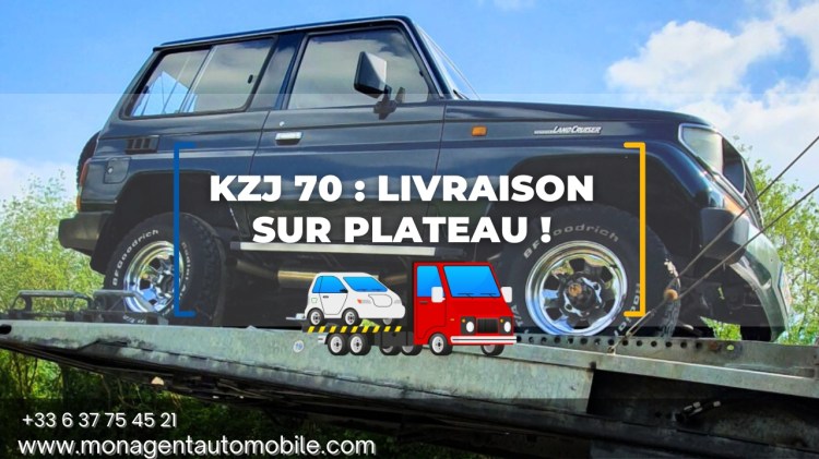 Toyota land cruiser KZJ 70 livraison sur plateau
