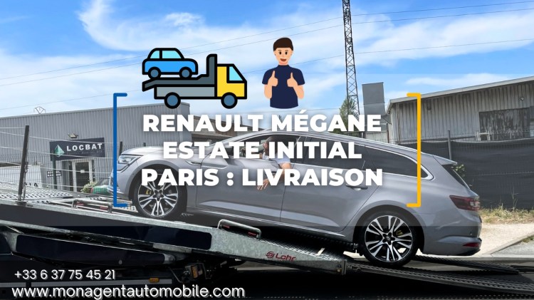 Livraison sur plateau d'une mégane initial Paris