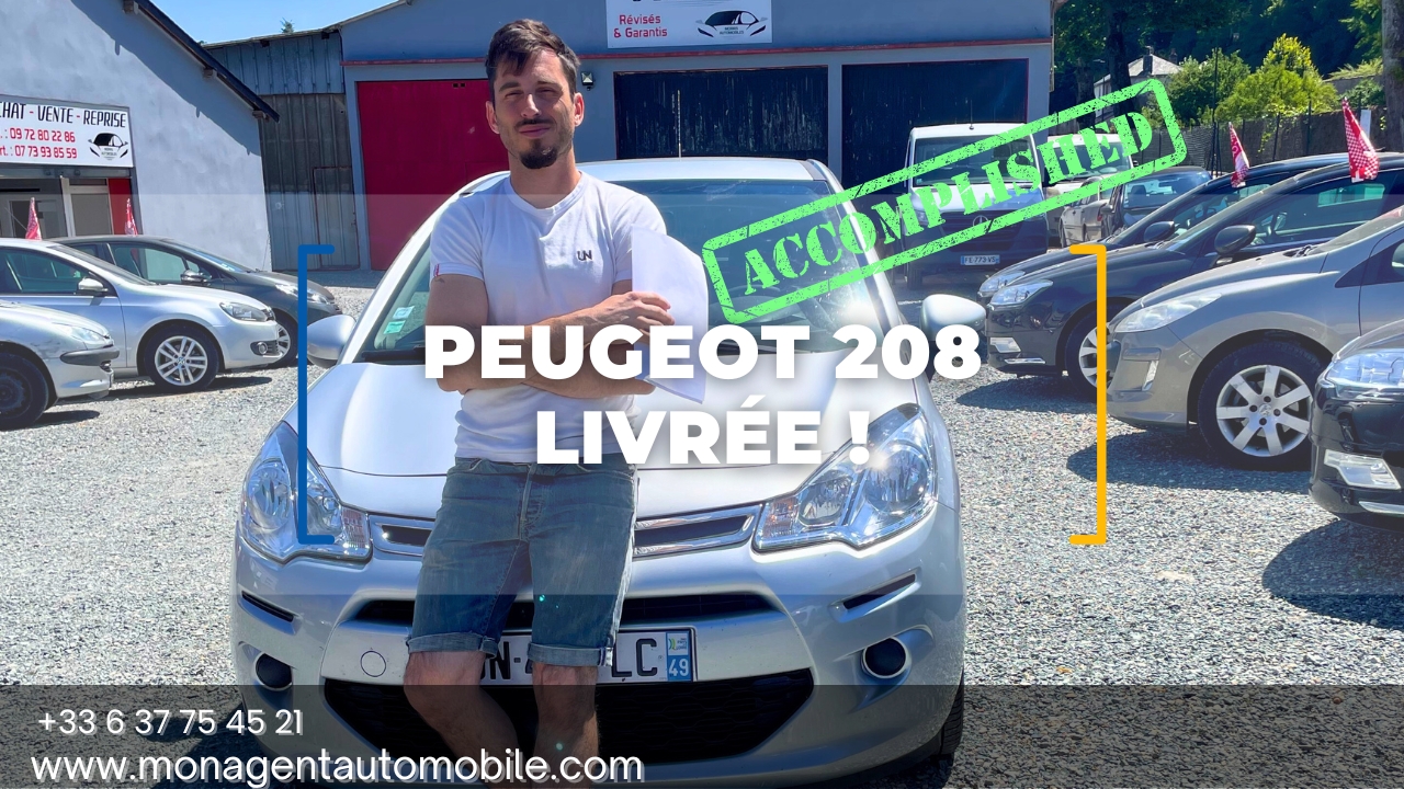Peugeot 208 livrée par courtier automobile