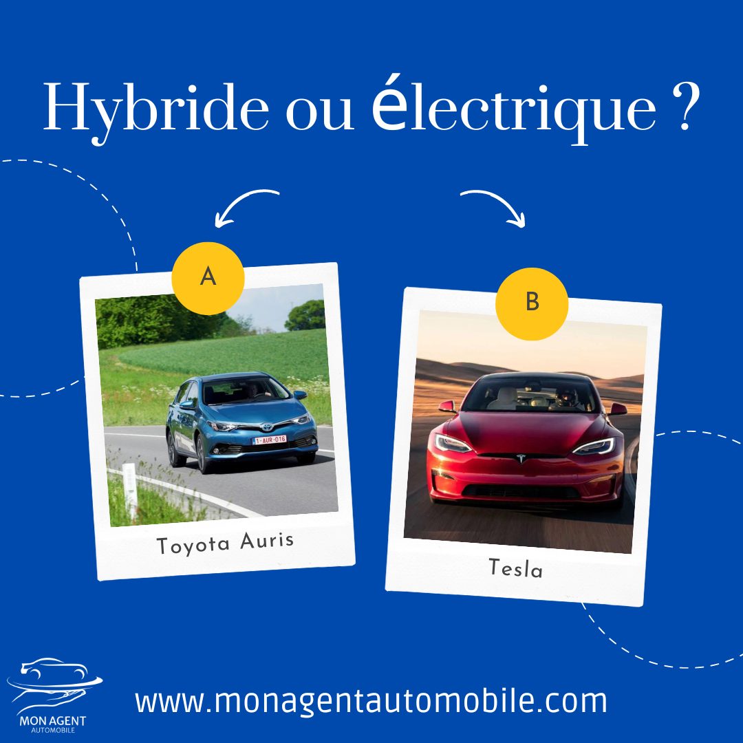 Comparaison entre les voitures hybrides et électriques pour un achat intelligent avec Mon Agent Automobile à Bordeaux.