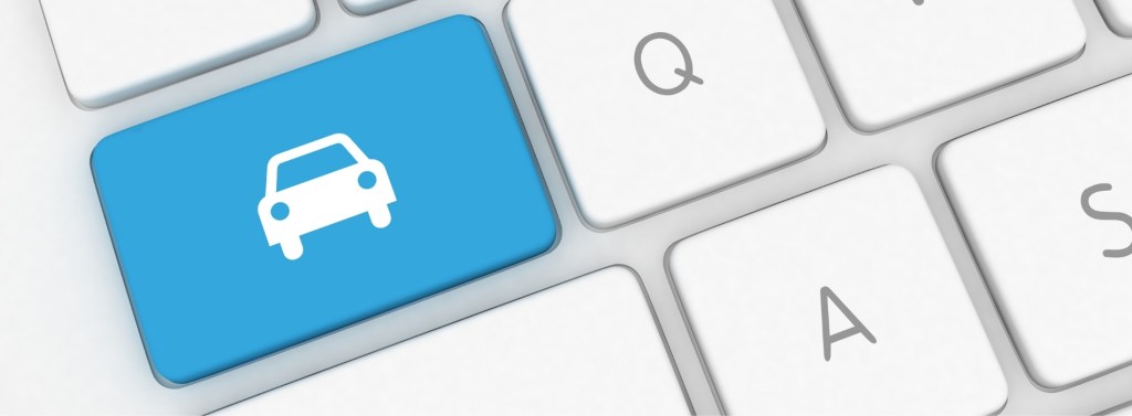 Bouton qui symbolise l'achat d'un véhicule sur internet