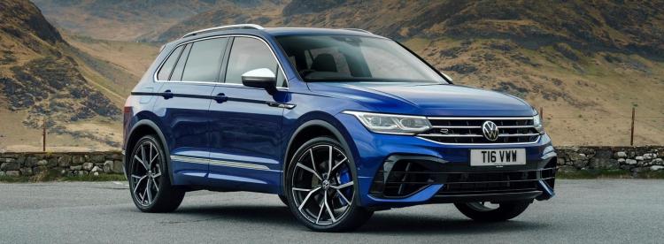 Magnifique occasion Tiguan de 2019 bleu électrique
