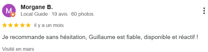 Témoignage Google d’un client satisfait du service Mon Agent Automobile